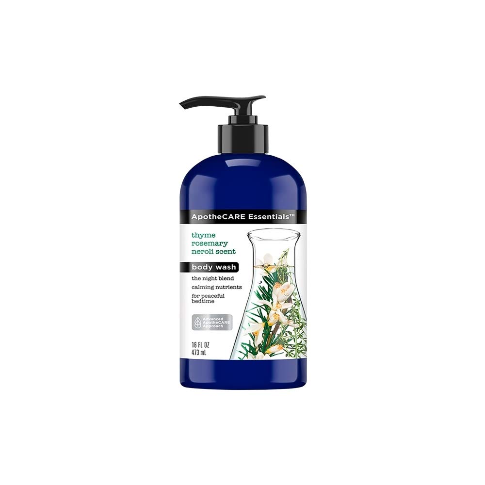 ApotheCARE Essentials The Night Blend Body Wash with Neroli - 16 Ounce | Relaxing Aromatherapy Shower Gel for Stress Relief & Better Sleep