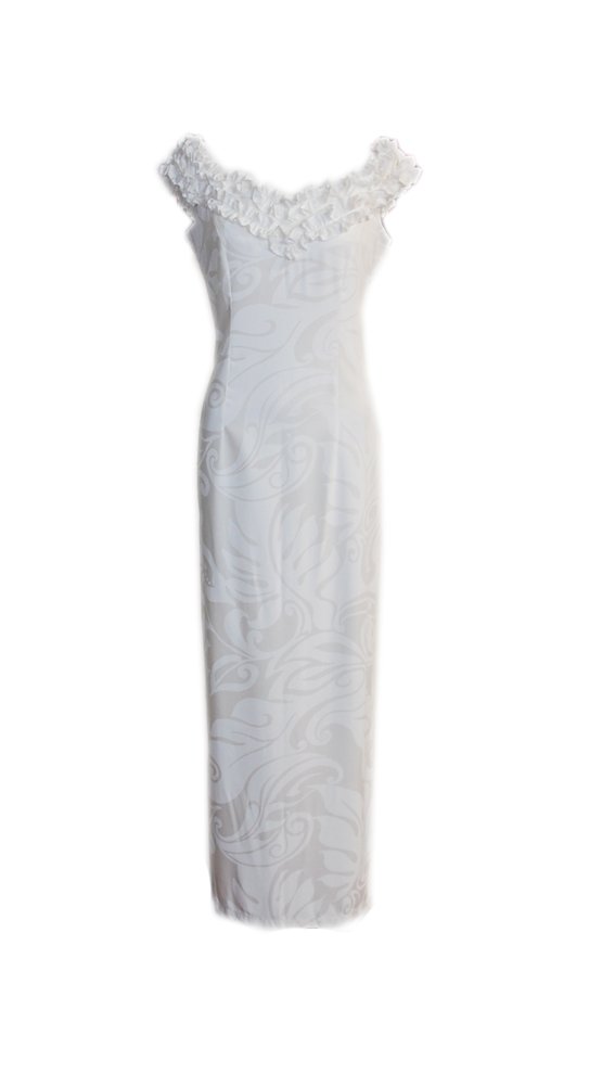 Women's Hanalei Hawaiian Wedding Dress - White - Perfect for Beach Weddings, Vow Renewals & Tropical Bridal Events