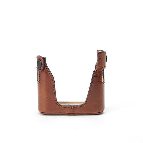 Artisan & Artist LMBM BRN Genuine Leather Half Camera Case (Brown) - Perfect for DSLR Protection & Vintage Style Photography