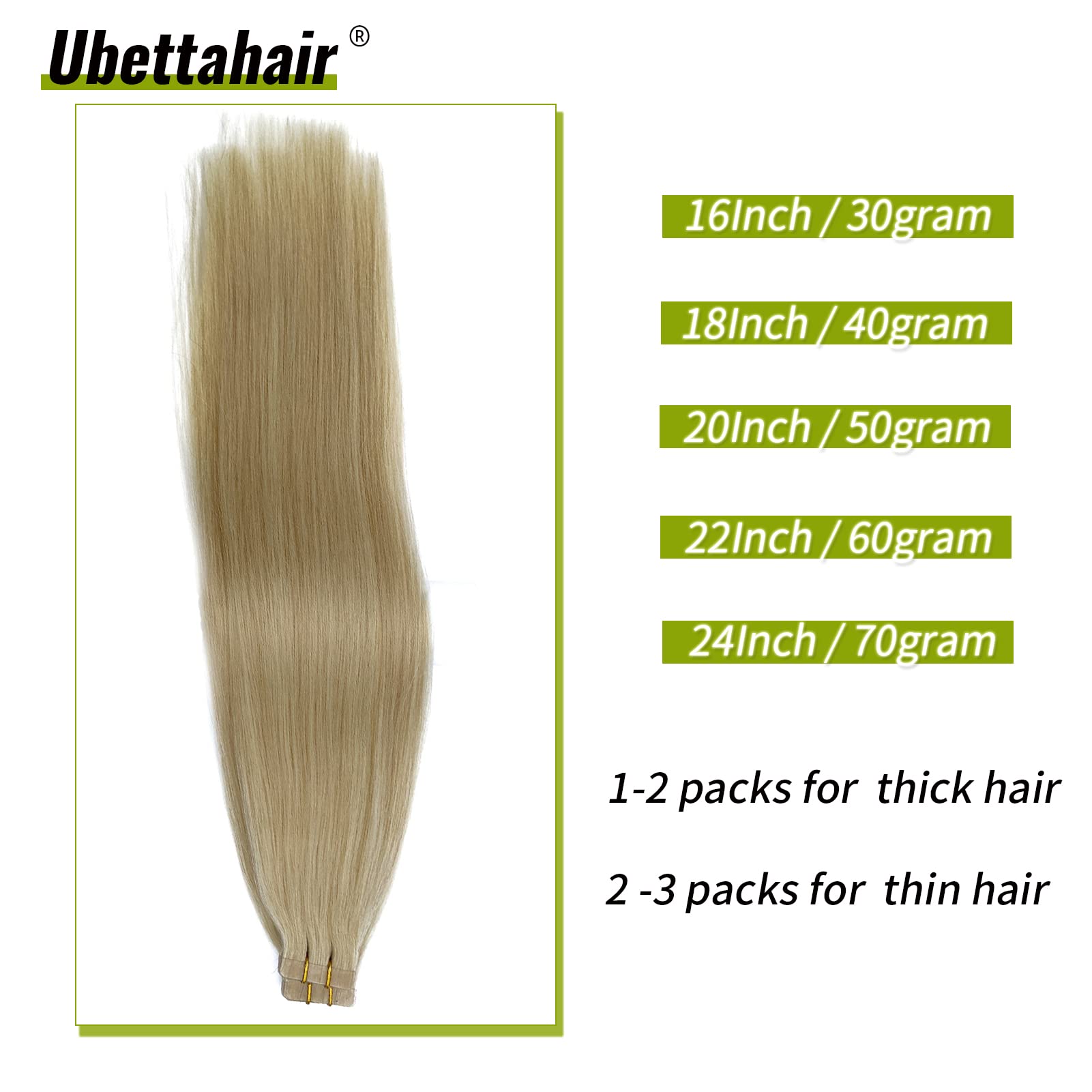Premium Remy Human Hair Tape-In Extensions – 20-Piece Double-Sided Adhesive Tape for Invisible Weft Attachment | 14-Inch 30g Bleach Blonde Real Hair Extensions for Women | Perfect for Daily Wear, Special Occasions & Styling