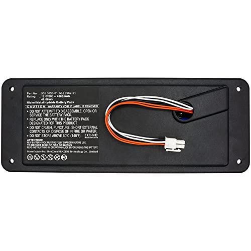 Synergy Digital 12V Ni-MH 4000mAh Replacement Lawn Mower Battery - Compatible with Husqvarna 535 0636-01 & 535 0962-01 Models - Perfect for Yard Maintenance & Landscaping
