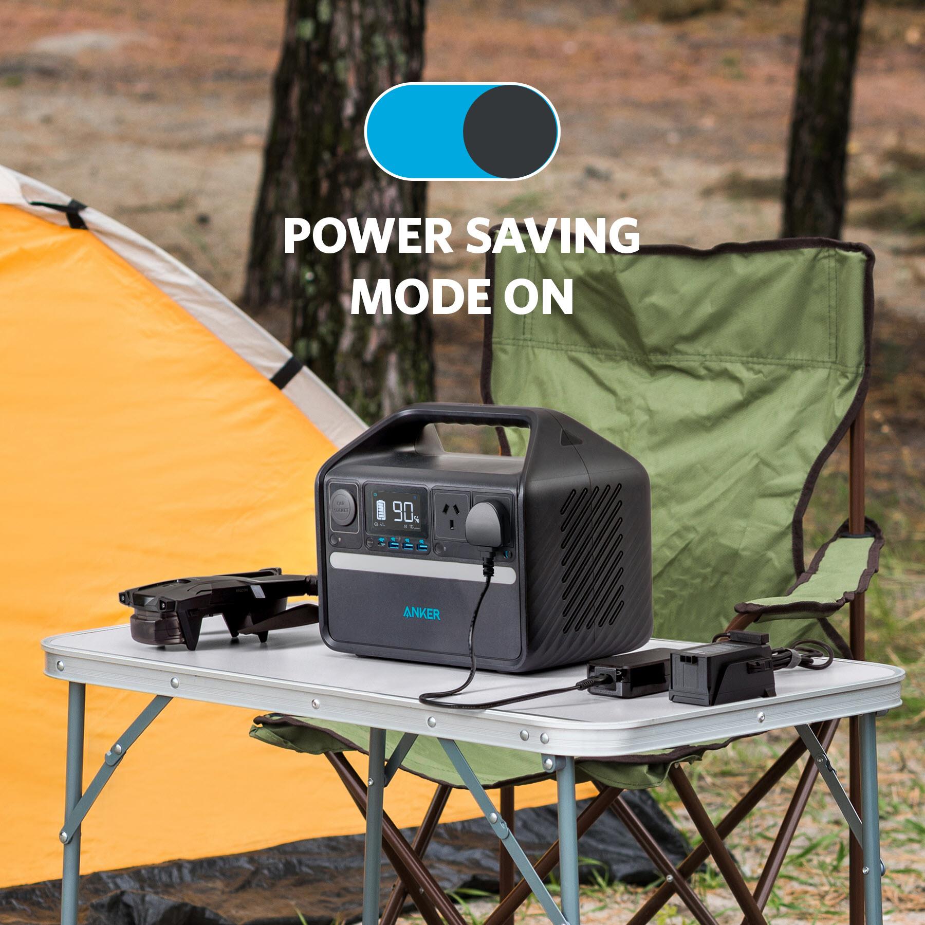 Anker 535 PowerHouse 512WH Portable Power Station - Solar Generator for Camping, RV, Emergencies & Outdoor Adventures | 512Wh Battery Backup with 500W AC Outlets