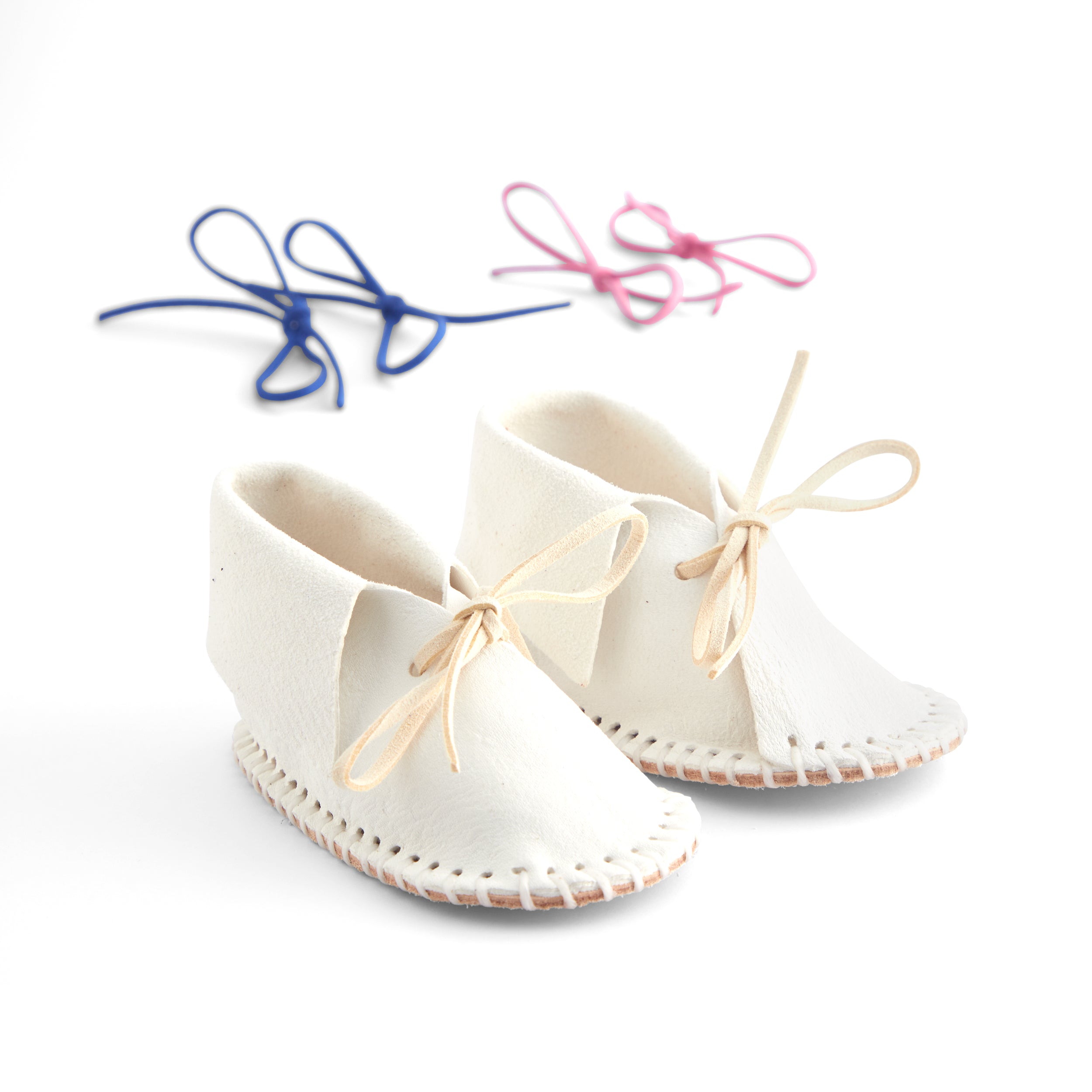 Baby Moccasin Shoe Kit - Soft Leather DIY Infant Shoes for Newborns & Toddlers - Perfect for First Steps, Baby Showers & Handmade Gifts