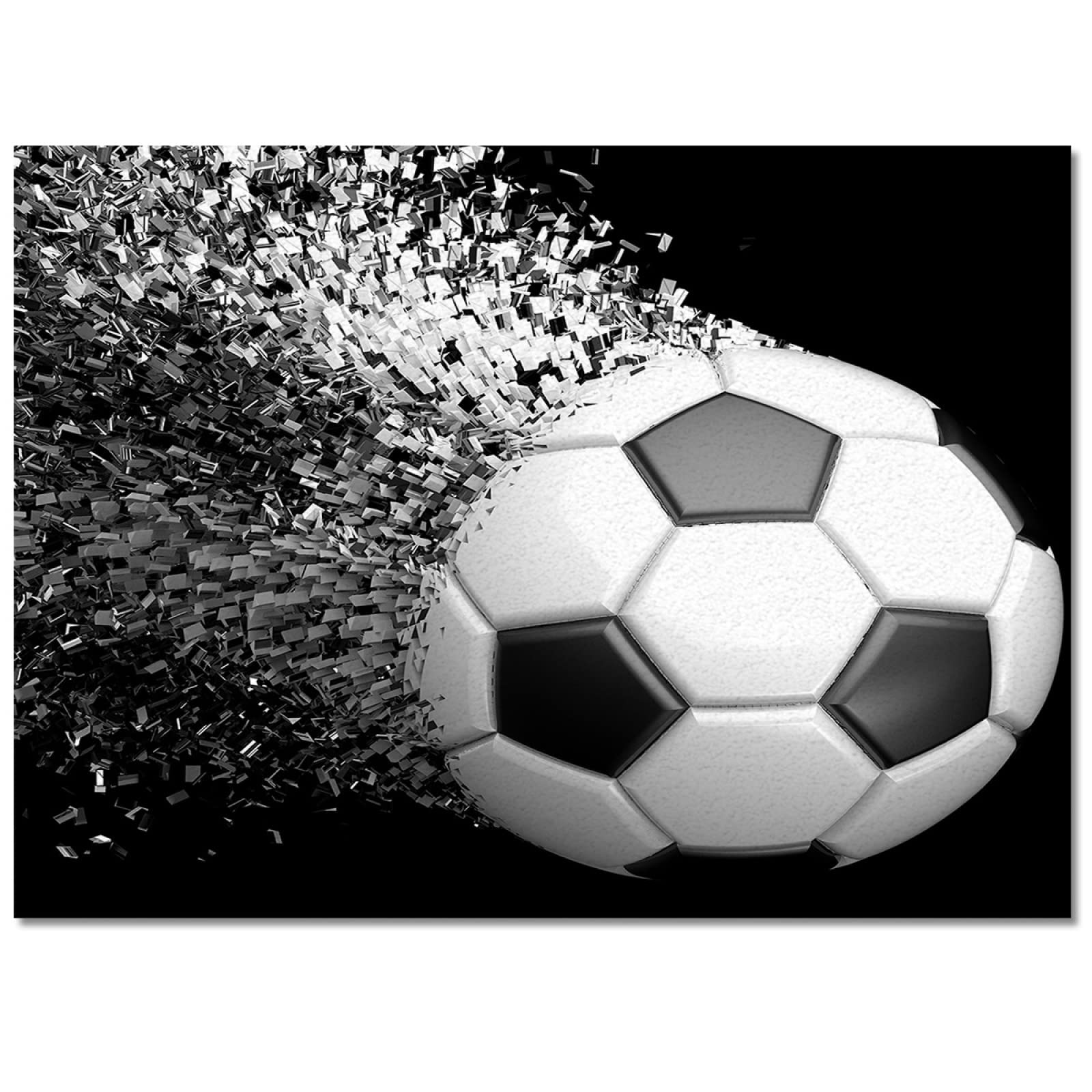 Premium Black and White Football Area Rug - Soft, Washable, Non-Slip Backing for Living Room, Bedroom, Kitchen | 6ft x 4ft Sports Themed Floor Mat for Game Room, Dorm Decor, and Fan Cave