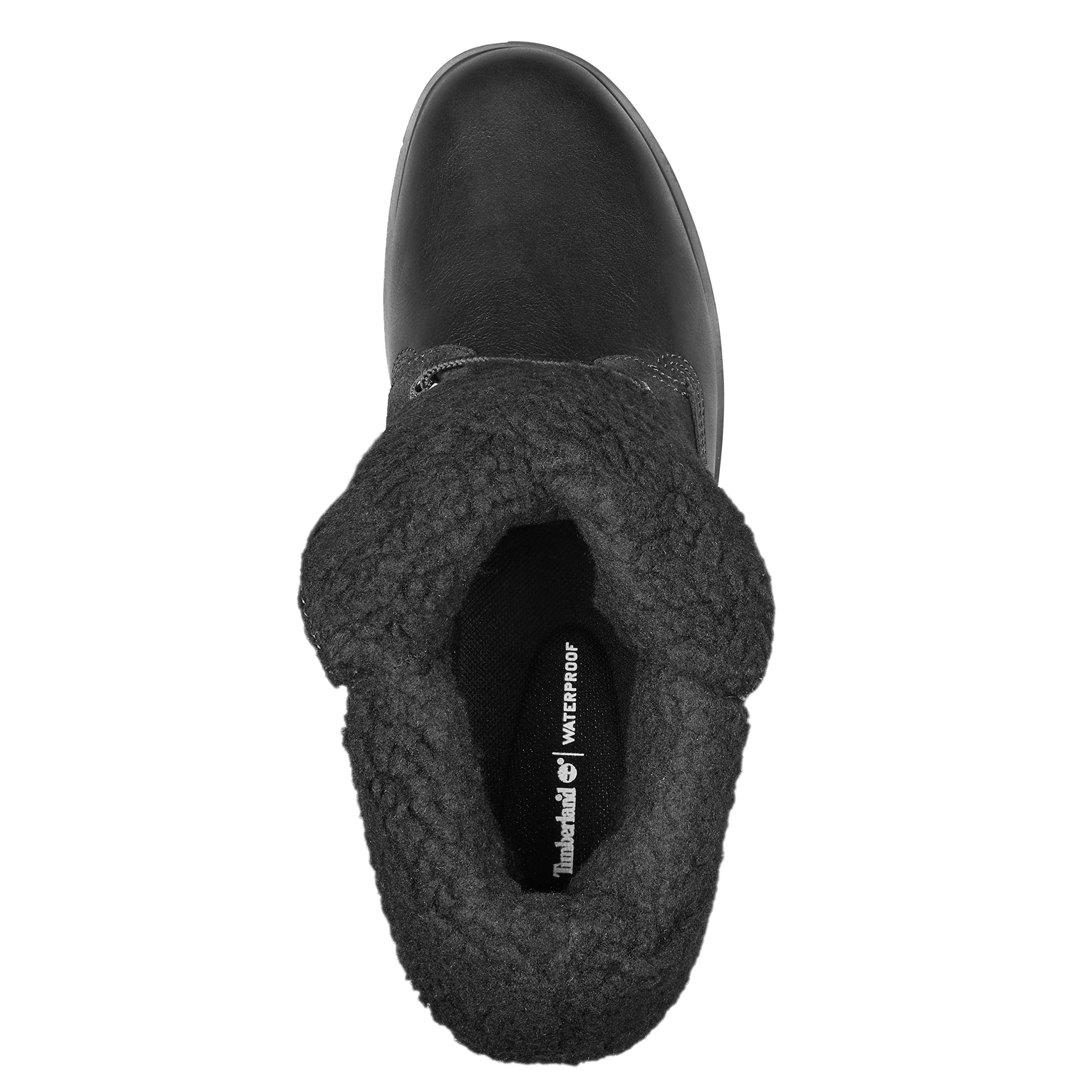 Timberland Women's Jayne Waterproof Teddy Fleece Fold-Down Winter Boots - Warm & Comfortable for Snow, Rain & Cold Weather Outdoor Activities