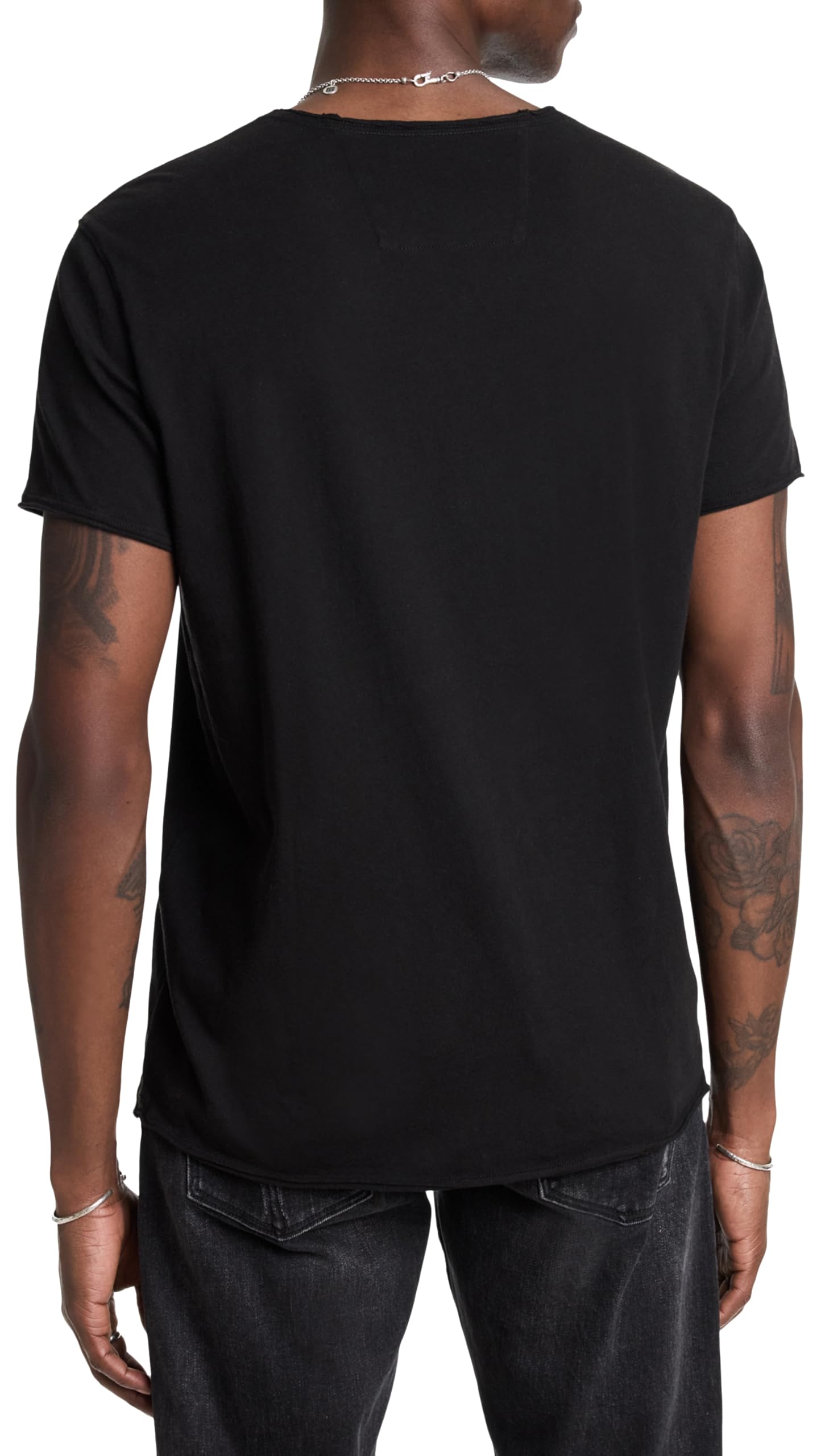 John Varvatos Men's Guitar Print T-Shirt - Vintage Rock Style Cotton Tee for Casual Wear & Music Lovers