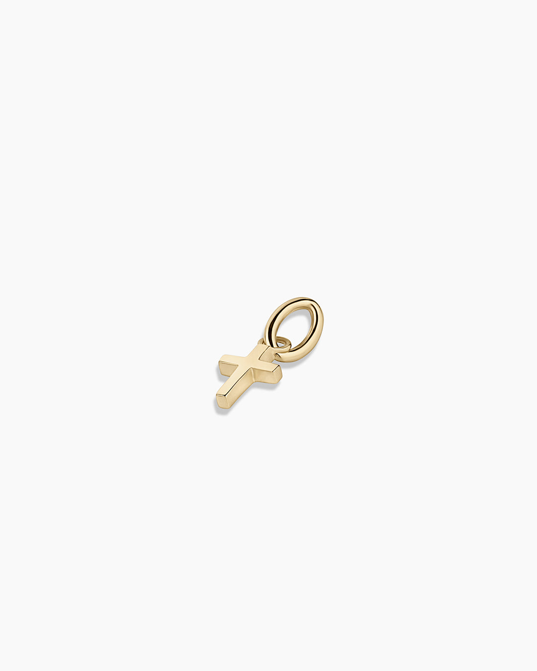 14K Gold Cross Charm Pendant Necklace for Women - Elegant Religious Jewelry Gift for Baptism, First Communion & Everyday Wear