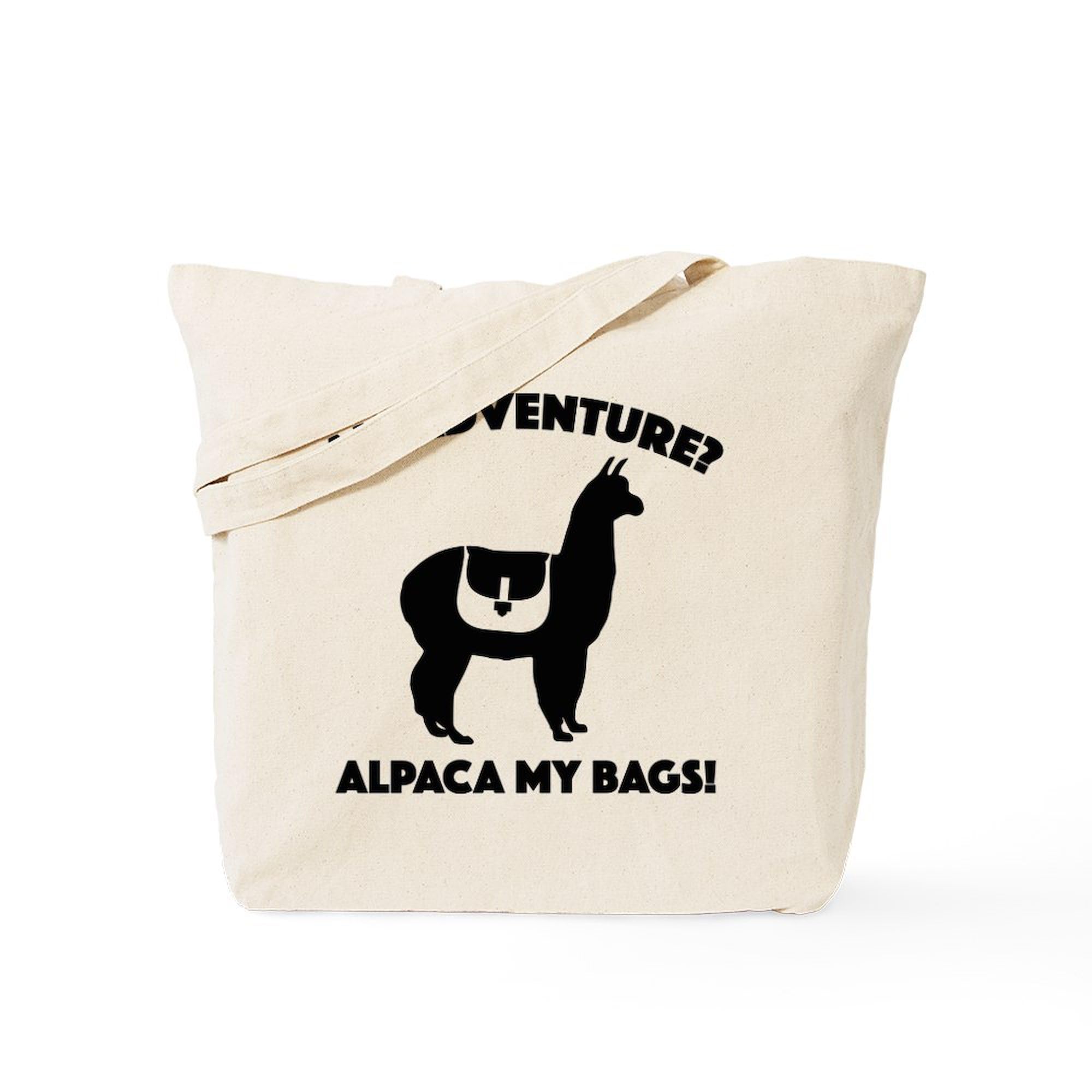 Alpaca My Bags Natural Canvas Tote Bag - Eco-Friendly Reusable Grocery Shopping Bag for Women & Men - Perfect for Groceries, Beach Trips & Daily Errands