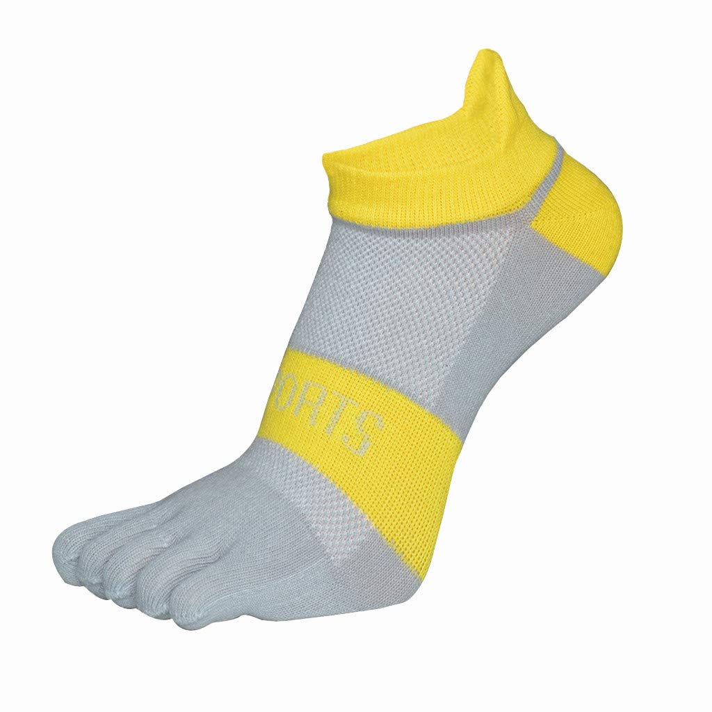 Breathable Compression Socks for Women & Men - Solid Color Five-Toe Sports Socks for Home, Workout & Travel - Improve Circulation & Reduce Swelling
