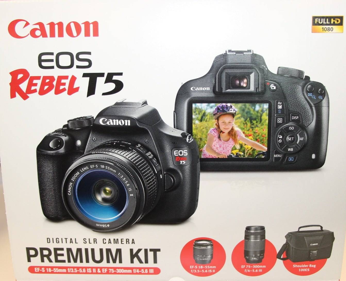 Canon EOS Rebel T5/2000D/4000D DSLR Camera Bundle with 18-55mm & 75-300mm Lenses - Perfect for Photography Enthusiasts, Travel & Portrait Shooting
