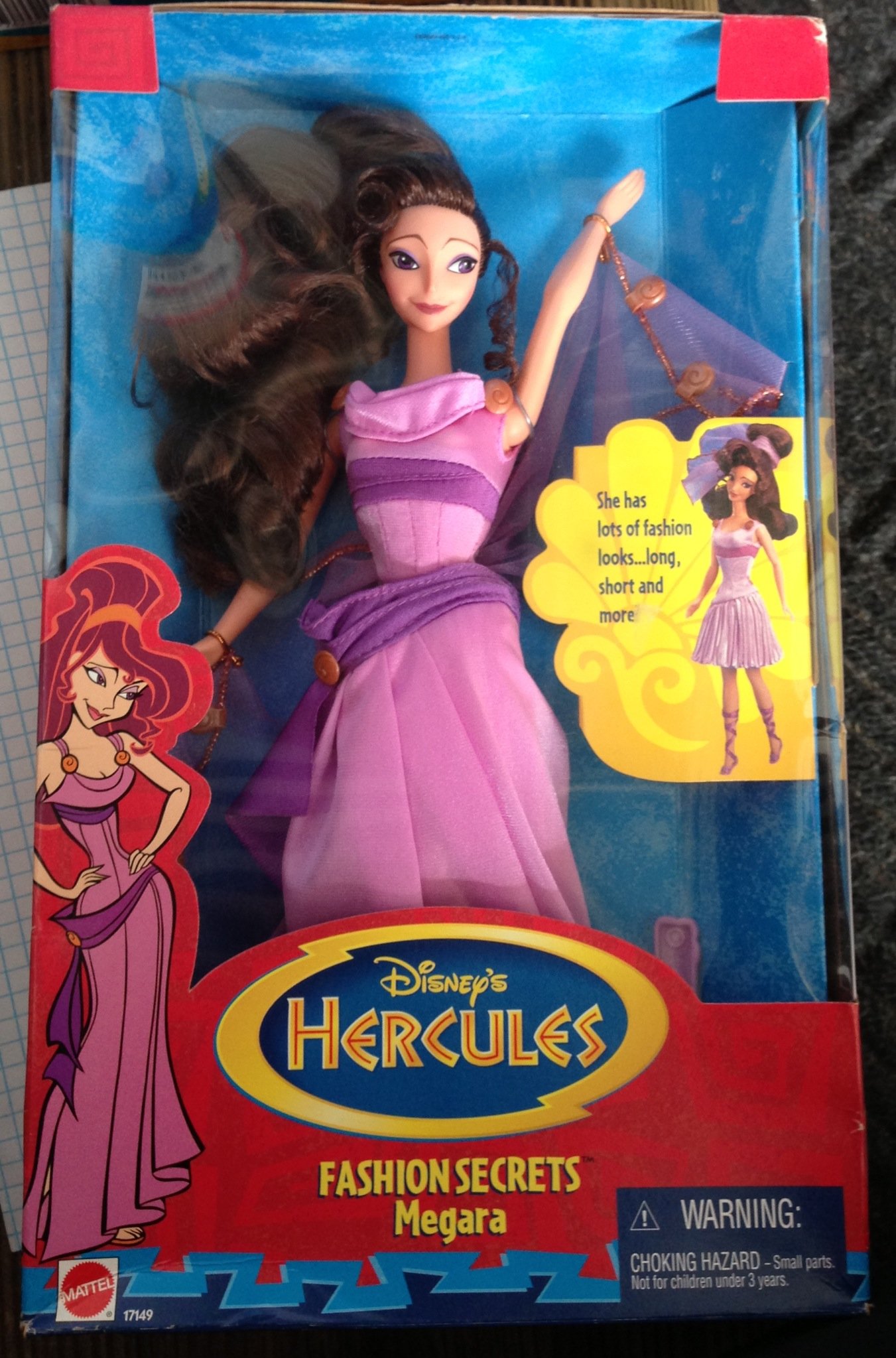 Barbie Hercules Megara Doll - Fashion Secrets for Kids Play
