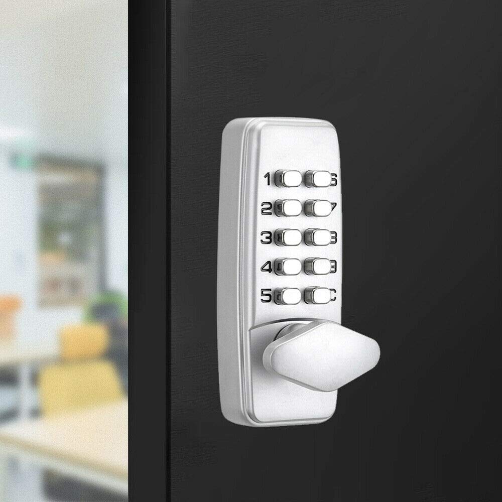 Smart Keyless Digital Electronic Password Door Lock - Mechanical Security Lock for Home & Office, Indoor & Outdoor Use (107x42x25mm) - Ideal for Apartments, Garages, and Storage Rooms