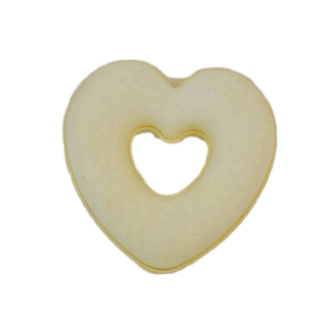 Display08 Women's Heart Donut Shaped Bun Wraps - Hair Clip & Updo Maker Sponge Foam Accessories (Beige) | Perfect for Weddings, Parties & Everyday Hairstyles