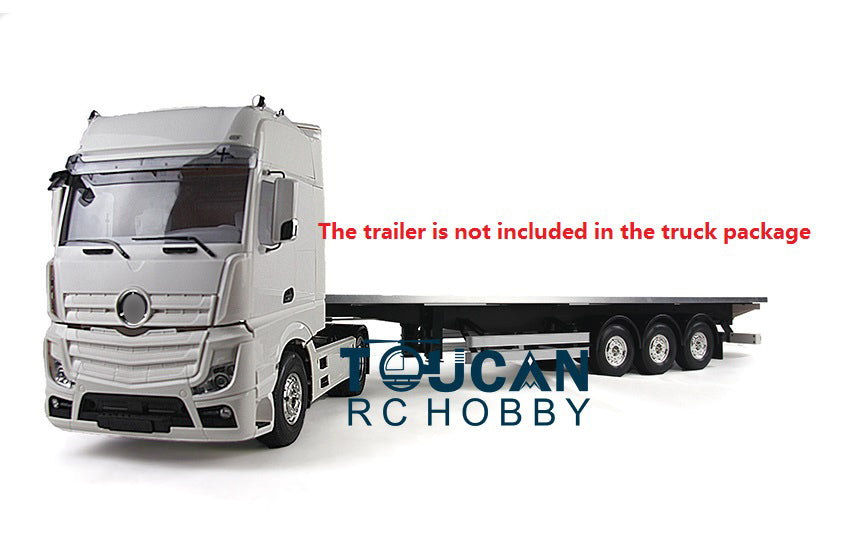 1/14 Scale 2 Axles RC Tractor Truck with Remote Control - 35T540 Motor Electric Construction Vehicle Toy Car Kit for Kids & Adults - Perfect for Construction Site Play, Off-Road Racing & Collectible Display