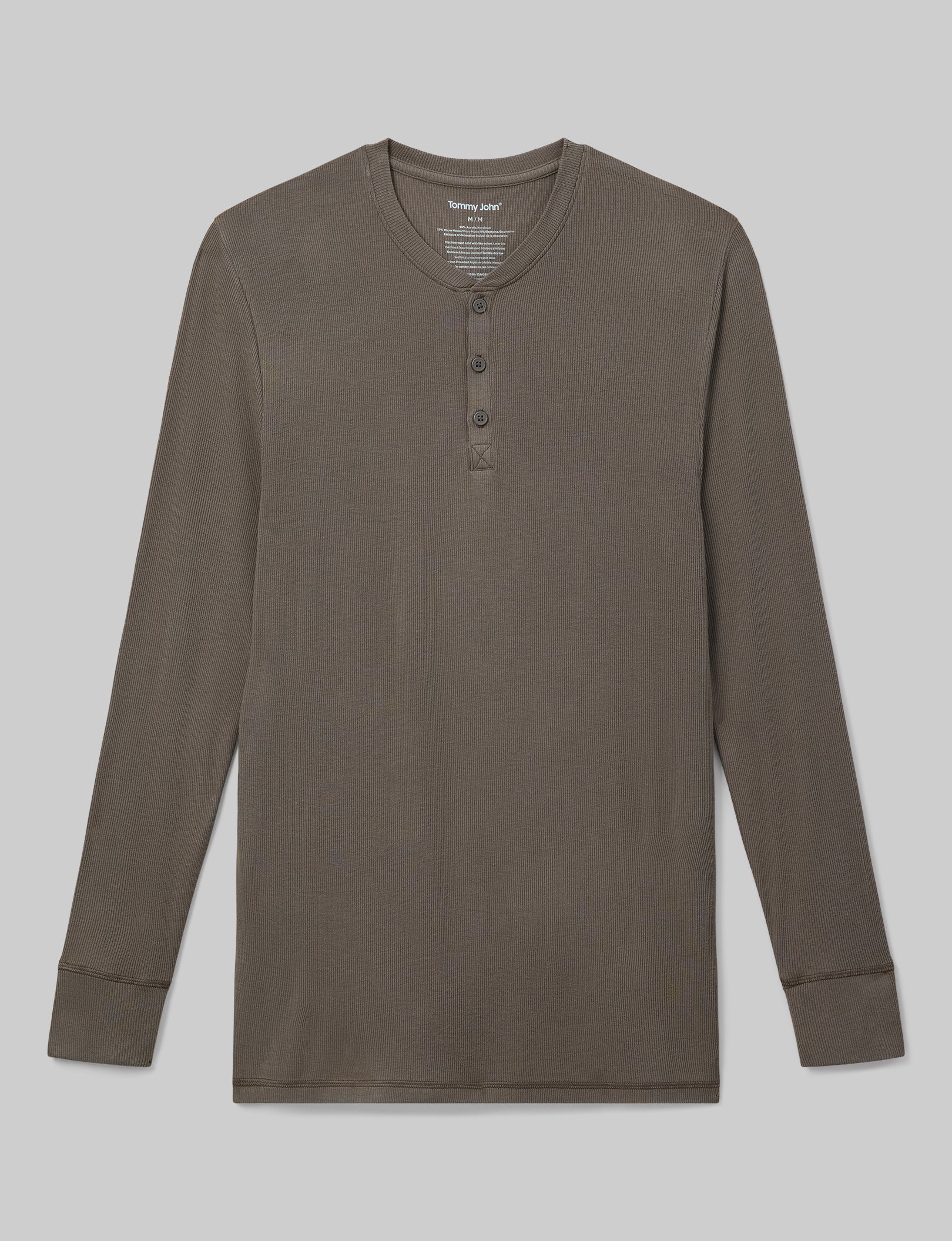 Men's Comfortable Lounge Henley Shirt - Soft Cotton Relaxed Fit for Casual Wear, Home Lounging & Outdoor Activities