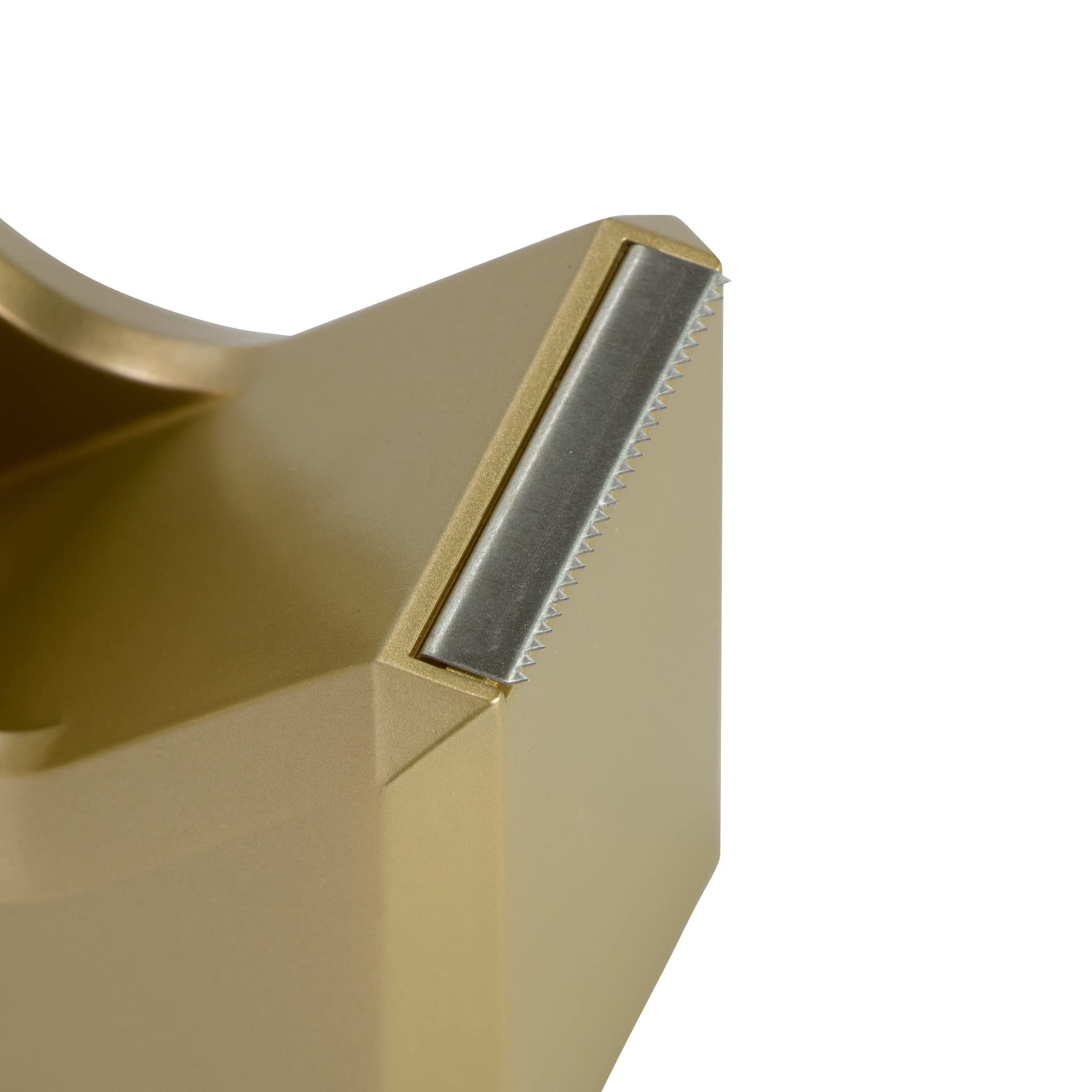 JAM PAPER Gold Desk Tape Dispenser - Colorful Office Supplies for Home & Office Organization - Perfect for School, Office, and Crafting Projects