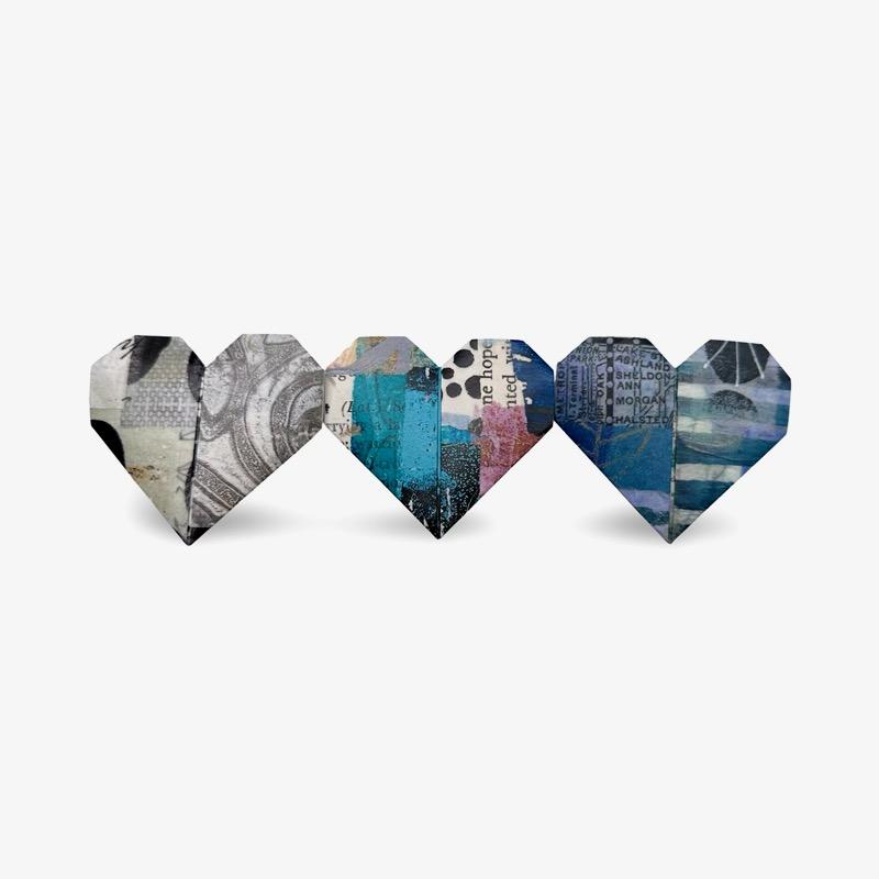 Origami Collage Kit - All Blue (4550) | DIY Paper Folding Art for Home Decor, Gifts & Creative Projects