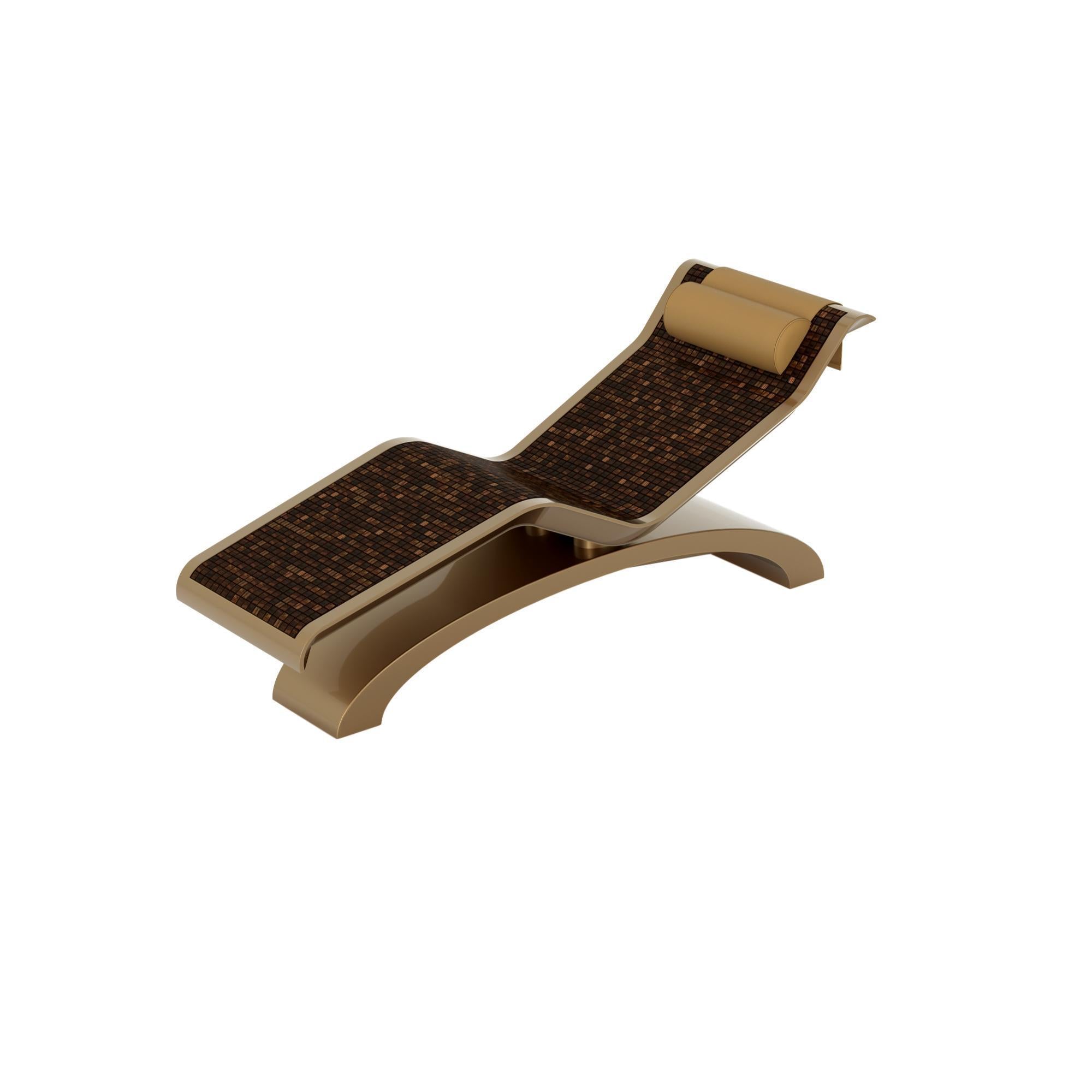 Fabio Alemanno Ceramico Infrared Heated Lounger - Portable Home Spa Chair for Relaxation & Pain Relief - Perfect for Living Room, Bedroom, or Massage Therapy