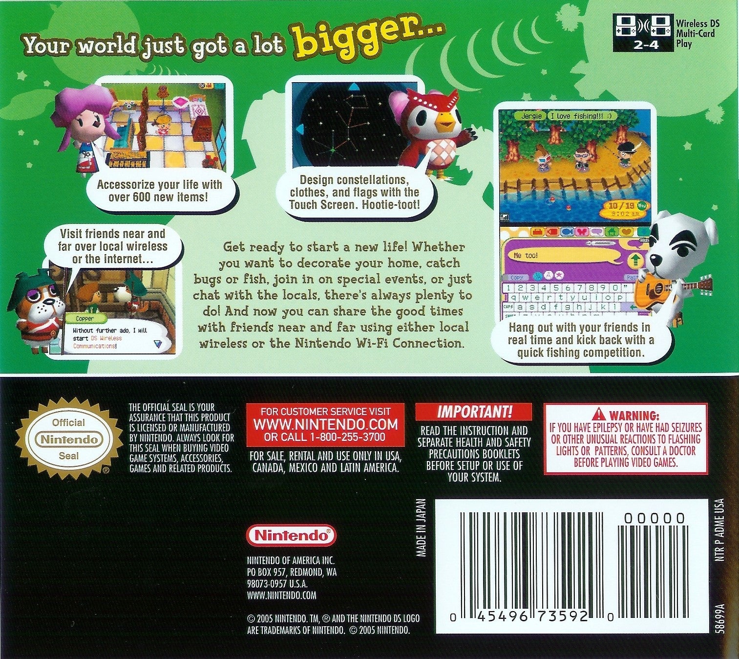 Animal Crossing: Wild World - Nintendo DS Game - Fun Life Simulation & Adventure for Kids & Adults - Perfect for Relaxing & Creative Play at Home or Travel