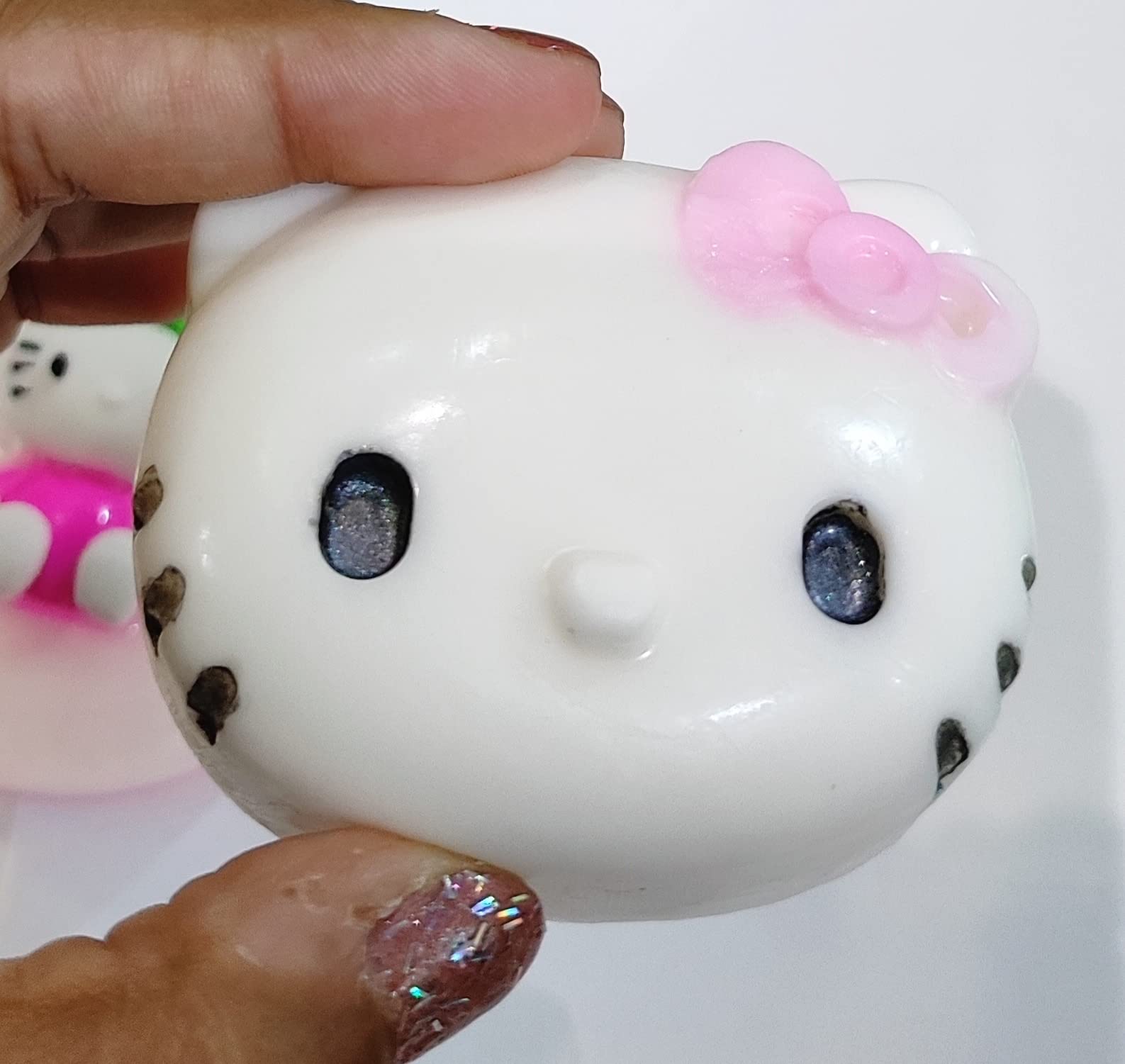 Hello Kitty Soap Set for Kids - 2 Pack (1 Shaped Soap + 1 Eraser Soap) | Fun Bath Time Gifts for Girls | Birthday Party Favors & Return Gifts