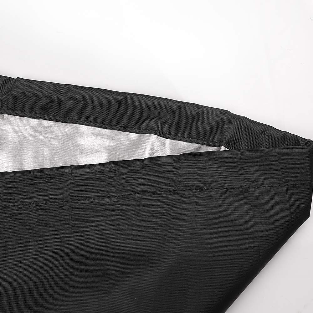 ANMINY Waterproof Outdoor Chair Covers - UV Resistant, Windproof, Stackable Patio Furniture Protector for Barstools, Lawn & Dining Chairs with Storage Bag (Black, Pack of 2) - Perfect for Backyard, Deck, Garden & Poolside Use