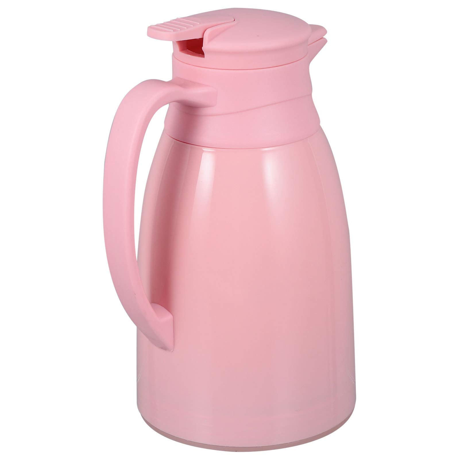 Hemoton 1L Vacuum Insulated Coffee Carafe - Stainless Steel Thermal Coffee Pot with Heat Retention for Hot Drinks, Tea & Coffee - Perfect for Home, Office & Travel (Pink)