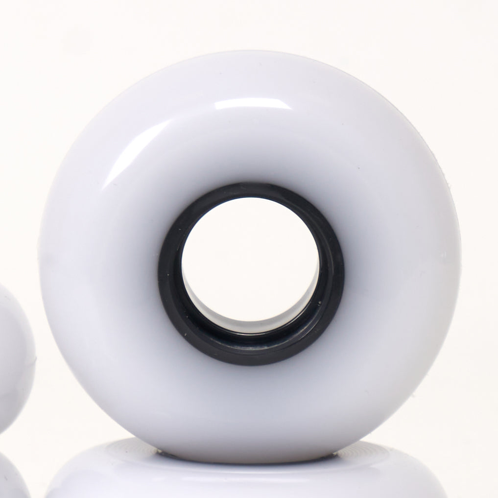Undercover Blank 60mm Skateboard Wheels - White (4-Pack Set) - Perfect for Street Skating & Smooth Rides