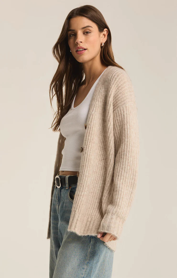 Z Supply Josie Cardigan - Women's Soft Knit Open Front Long Sleeve Sweater | Perfect for Fall Layering, Office Wear & Casual Outfits