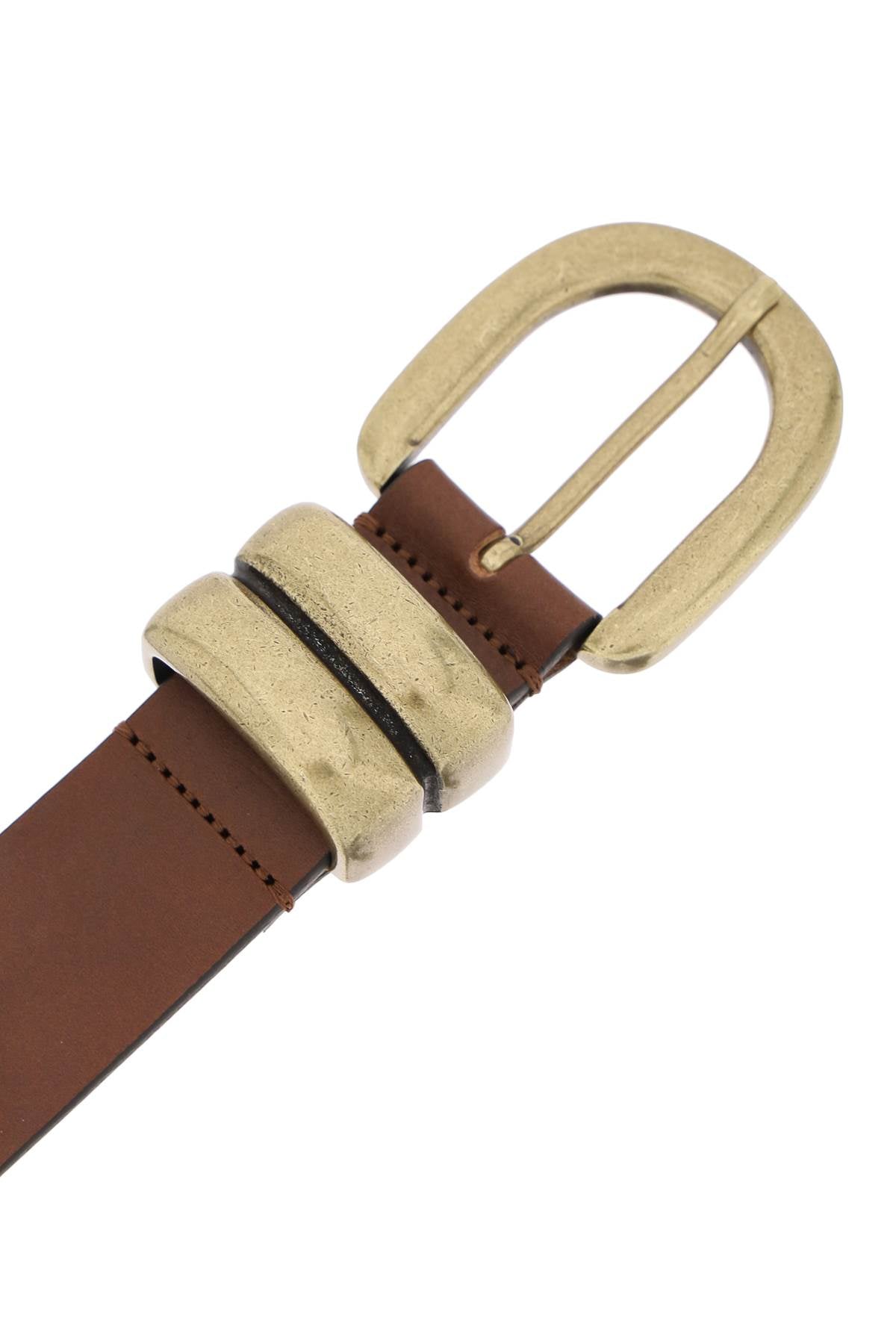 By Malene Birger Zoira Genuine Leather Belt for Women - Stylish Waist Accessory for Dresses, Jeans & Office Wear