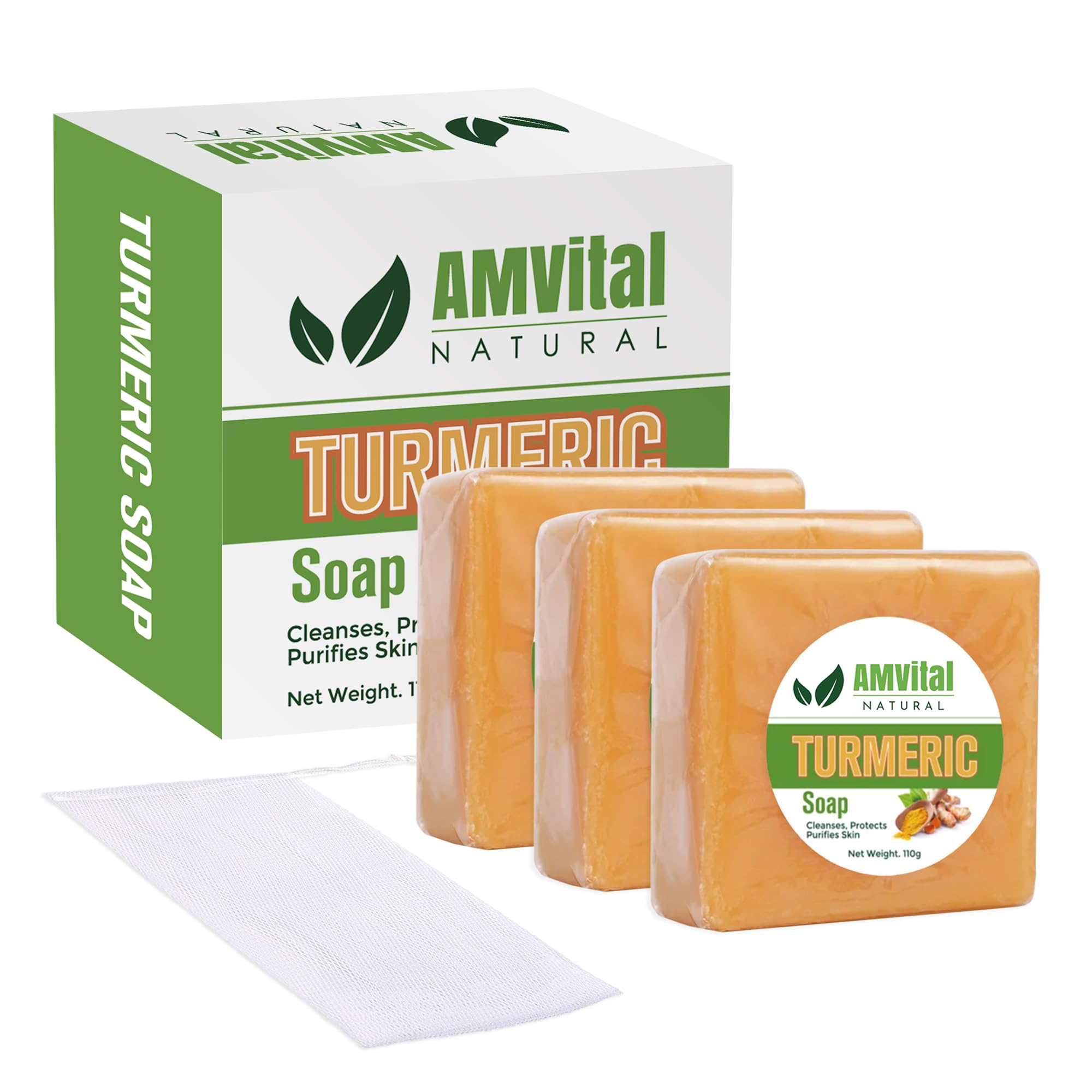 Organic Turmeric Skincare Bundle - Anti-Aging Face Cream, Brightening Serum & 3-Pack Soap for Glowing Skin | Natural Skincare Routine for Acne, Dark Spots & Uneven Tone | Perfect for Daily Use & Gift Sets