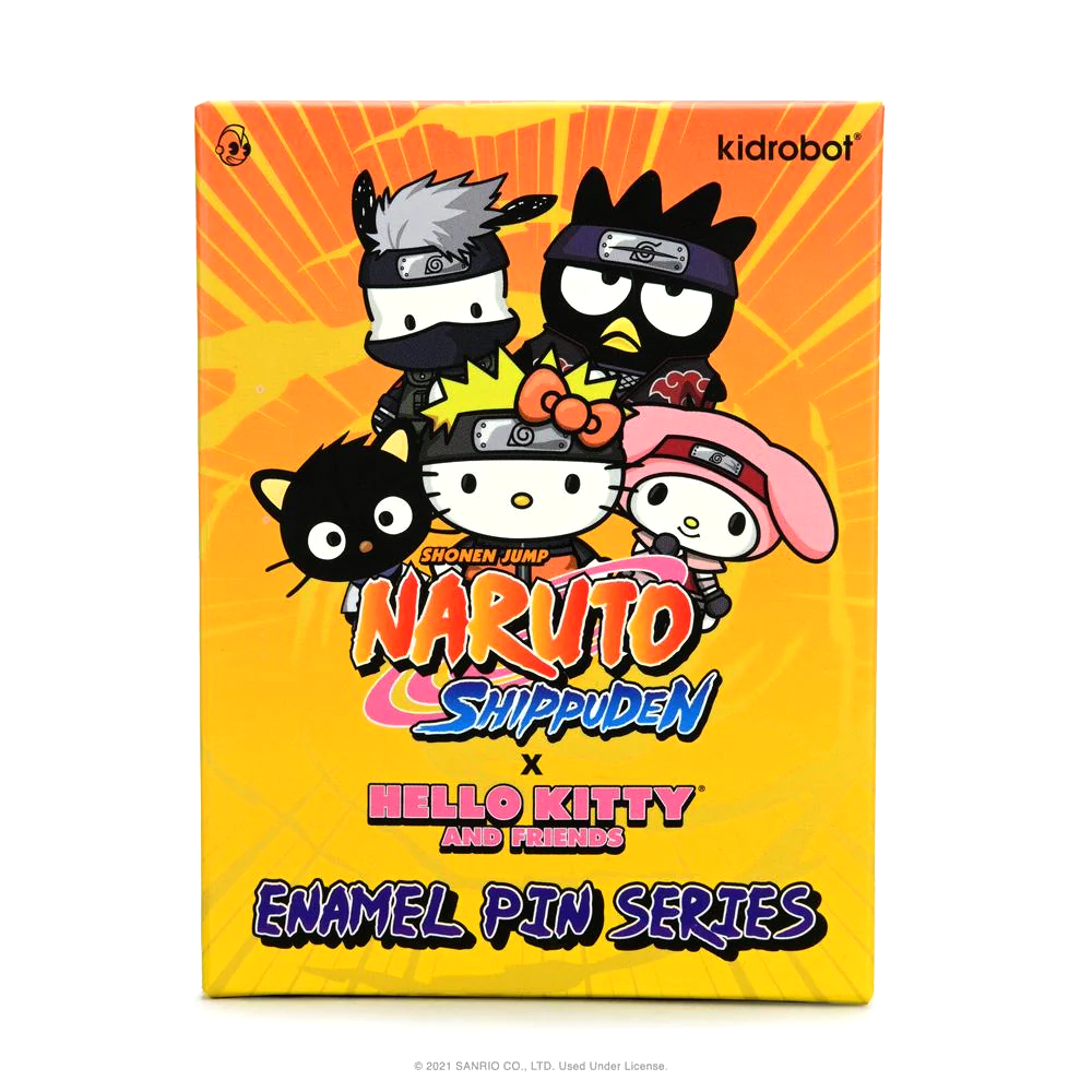 Naruto x Hello Kitty 1.5 Inch Enamel Pin by Kidrobot - Cute Anime Collectible for Backpacks, Jackets & Cosplay