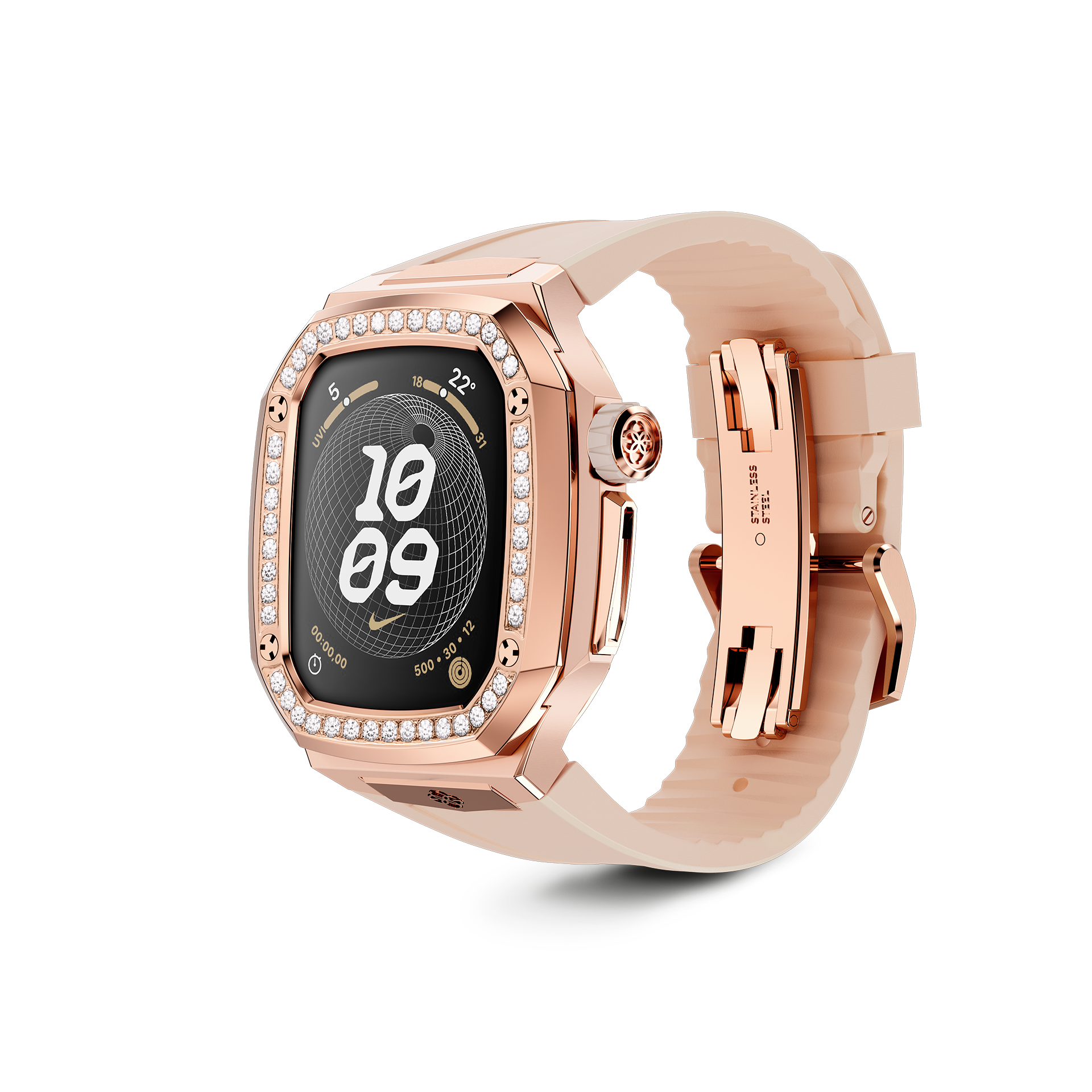 Apple Watch Case for Series 7/8/SE, Rose Gold MD - Slim Protective Cover with Scratch Resistance | Perfect for Workouts, Outdoor Activities & Everyday Use