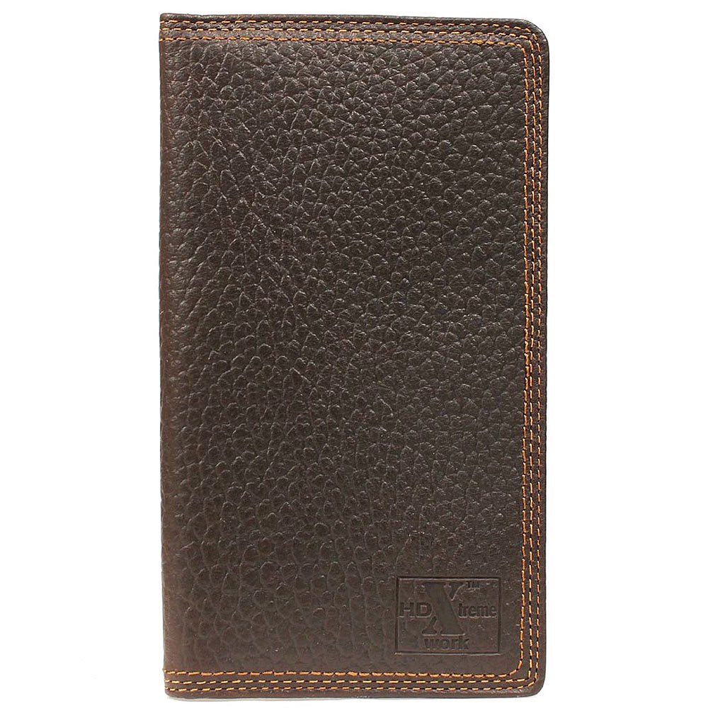 Nocona Men's HDX Rodeo Triple Heavy Duty Stitching Leather Wallet - Durable Brown Bifold Wallet for Cowboy & Western Style - Perfect for Rodeo, Ranch Work & Everyday Carry