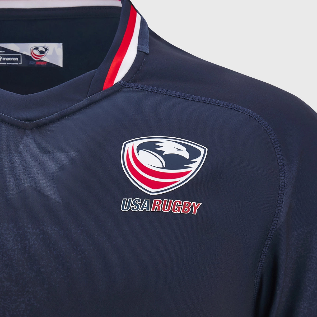 Macron USA Men's Home Replica Rugby Shirt 2025 - Official Licensed Jersey for Fans & Players - Perfect for Game Day, Sports Events & Casual Wear