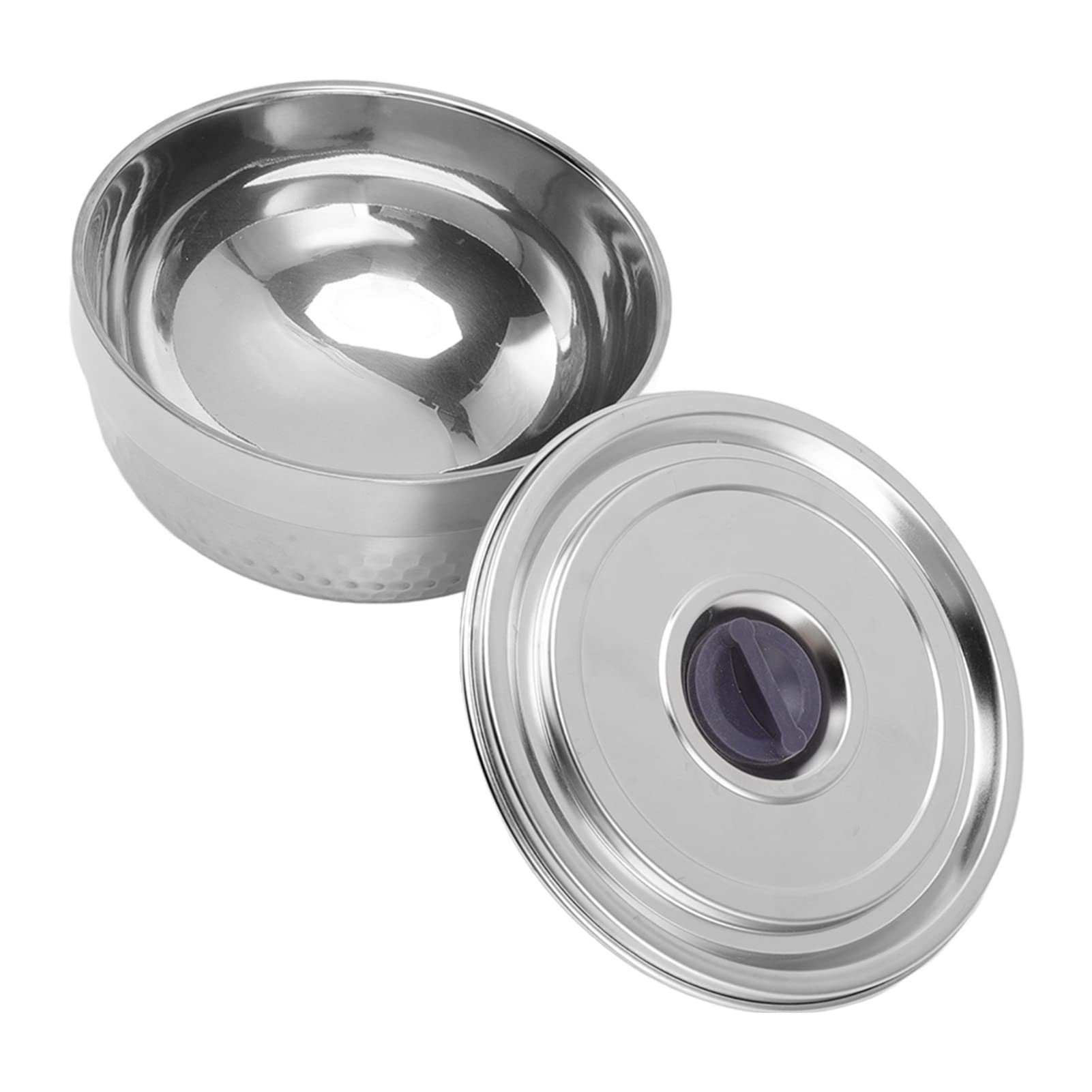 Premium Stainless Steel Soup Bowl - Rustproof, Eco-Friendly & Thermal Insulation Kitchenware (Diamond Pattern) - Ideal for Home Cooking, Camping & Office Lunch