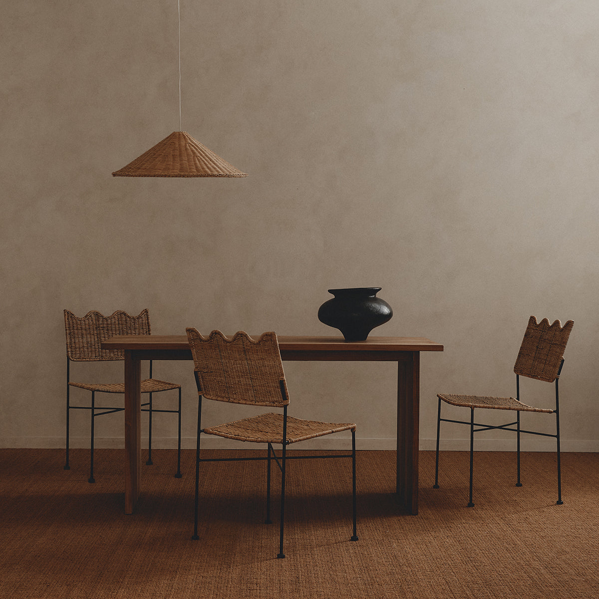 Bernadette Modern Dining Chair - Upholstered Fabric Seat, Sturdy Wooden Legs - Perfect for Kitchen, Dining Room, and Home Office Use