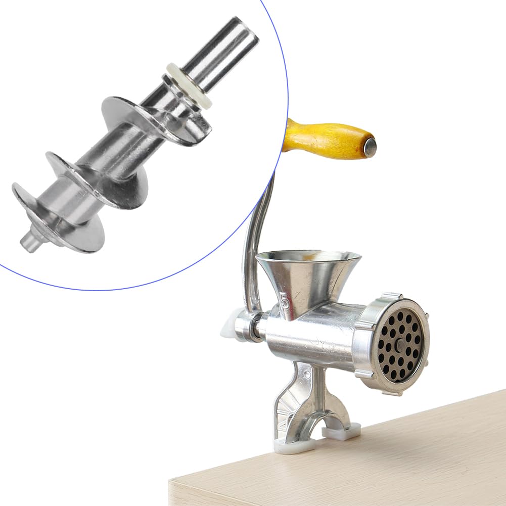 Stainless Steel Meat Grinder Auger & Mincer Screw Replacement for KitchenAid Mixers - Durable Food Chopper Attachment for Sausage, Tomato, Canning & Home Kitchen Use
