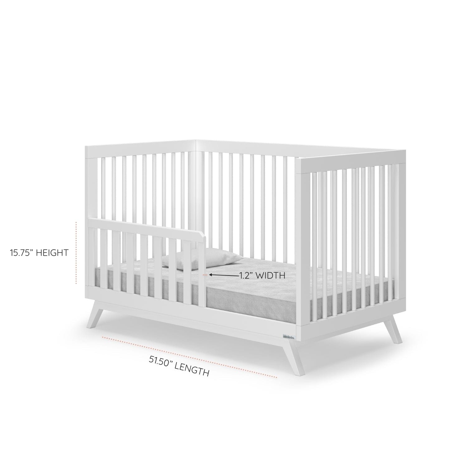 Soho 3-in-1 Convertible Baby Crib - Toddler Bed & Daybed - Nursery Furniture for Boys & Girls - Perfect for Small Spaces & Modern Nurseries