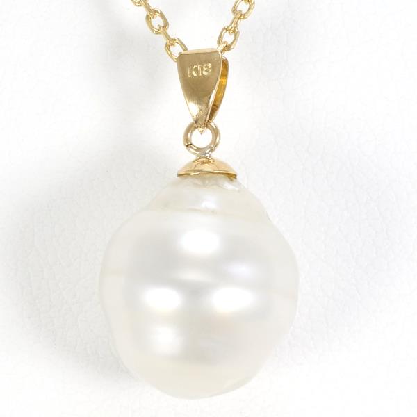 18K Yellow Gold Pearl Necklace for Women - Elegant Luxury Jewelry Gift for Birthday, Anniversary & Special Occasions