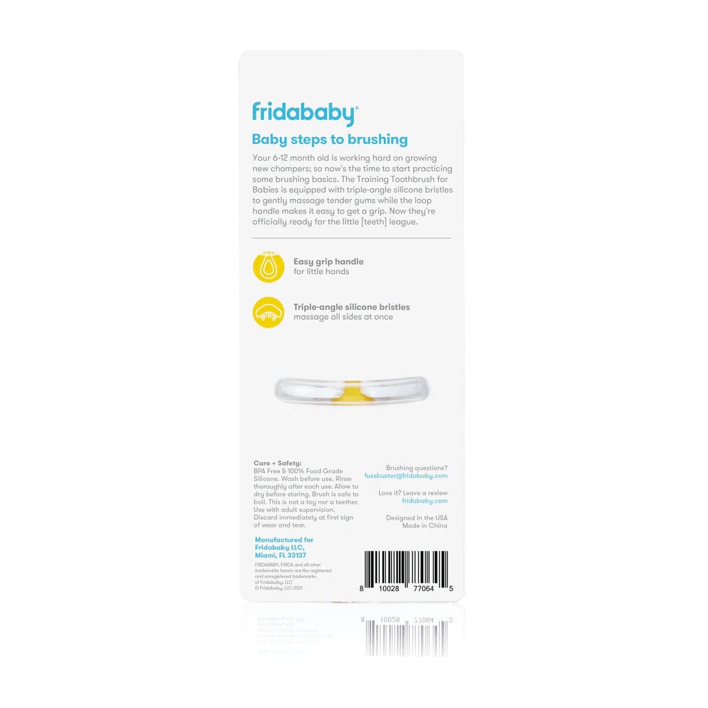 Fridababy Teach Me Gumhugger - Baby Teething Toy for Soothing Sore Gums | Safe & BPA-Free Infant Teether for Chewing Relief | Perfect for On-the-Go, Daycare & Travel