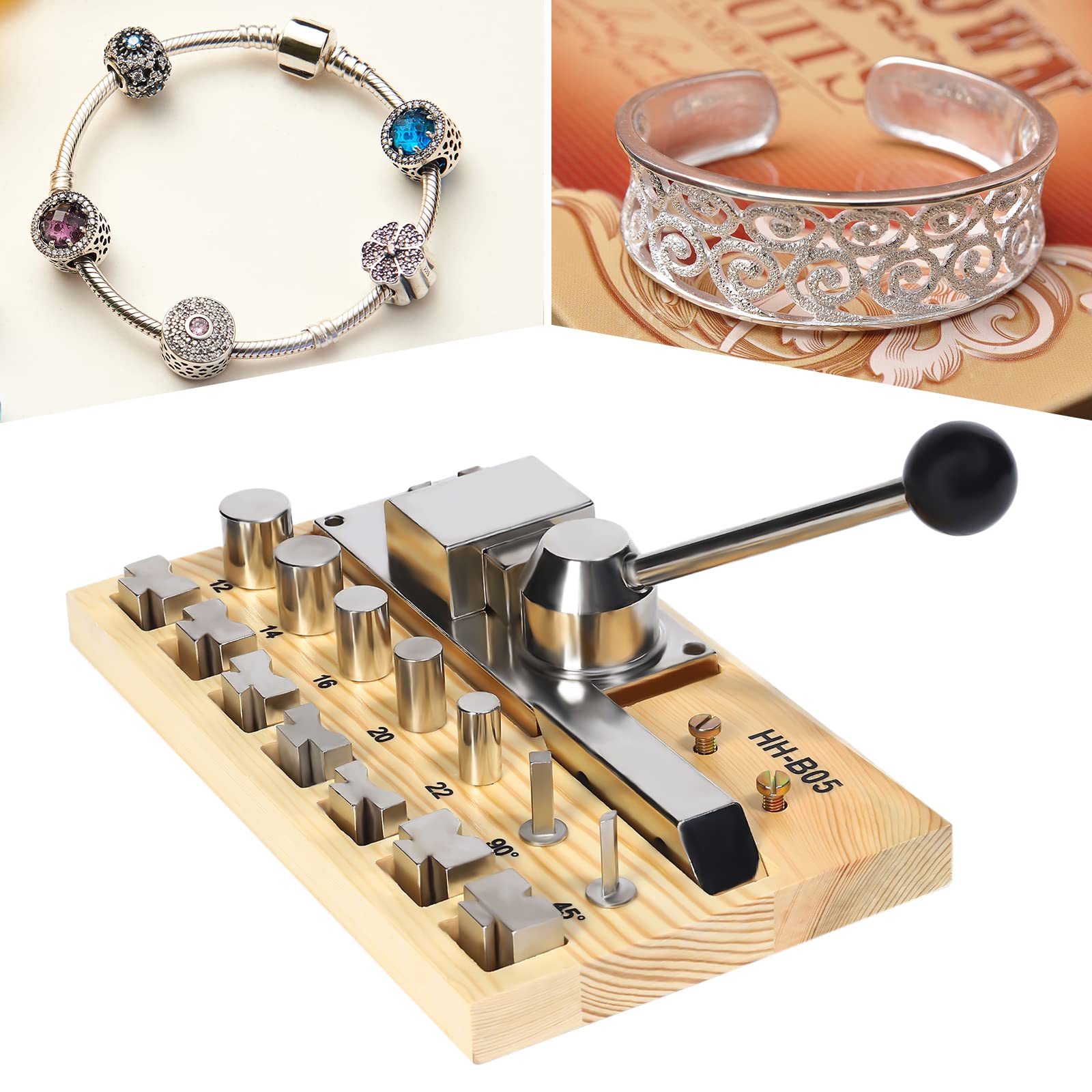 Professional Jewelry Tools - 5 Sizes Multi-Functional Ring Bender Machine for Earrings, Bracelets & Metal/Wood Jewelry Making | Ring Maker Tool for DIY Crafting & Jewelry Repair | Perfect for Home Studios & Professional Workshops