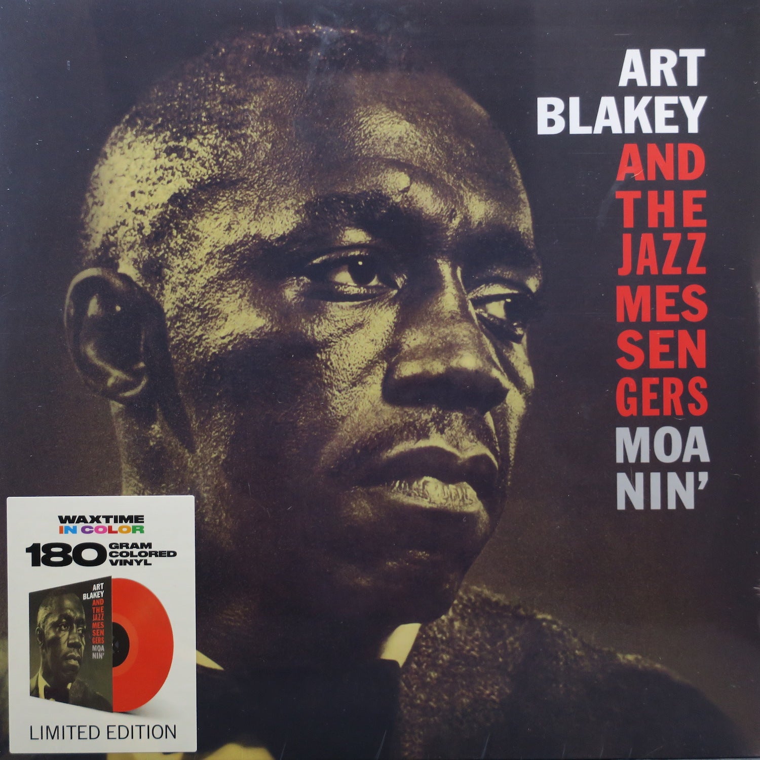 ART BLAKEY & THE JAZZ MESSENGERS 'Moanin'' 180g Red Vinyl LP Record - Classic Jazz Music for Audiophiles & Collectors, Perfect for Home Listening & Music Enthusiasts