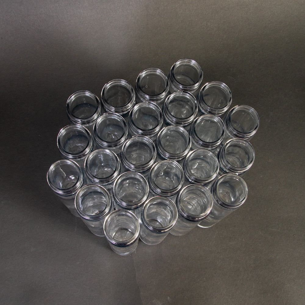 24 Pack 350ml Glass Bottles with Airtight Lids - Perfect for DIY Crafts, Essential Oils, Homemade Beverages & Kitchen Storage