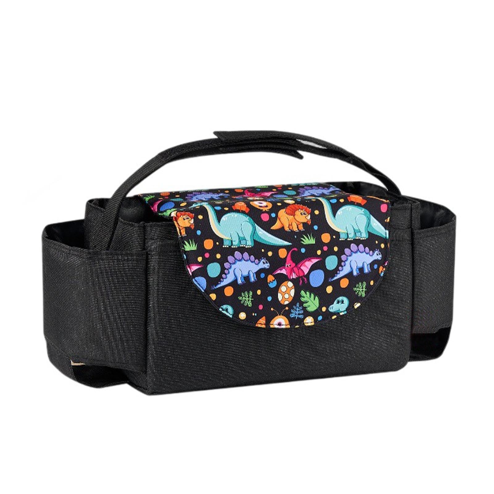 Portable Stroller Organizer with Cup Holder & Phone Pocket - Detachable Stroller Caddy for Baby Bottles, Snacks & Essentials | Perfect for Walks, Shopping & Traveling with Your Baby