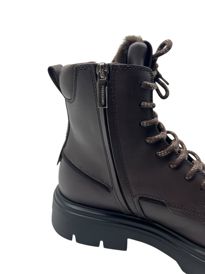 Ferragamo Maxi Tongue Combat Boots for Men | Size 8.5 (Fits US 9.5) | Premium Leather Military Boots for Casual Wear & Outdoor Adventures