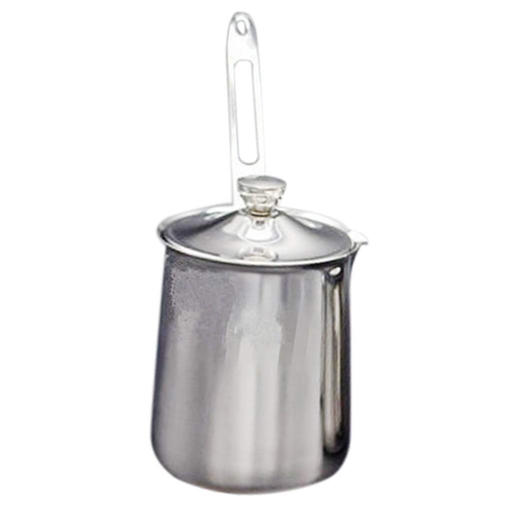 Premium Stainless Steel Turkish Coffee Pot - 670ml Stovetop Ibrik Cezve for Authentic Turkish Coffee & Butter Warmer - Ideal for Home Brewing, Camping & Gift Giving