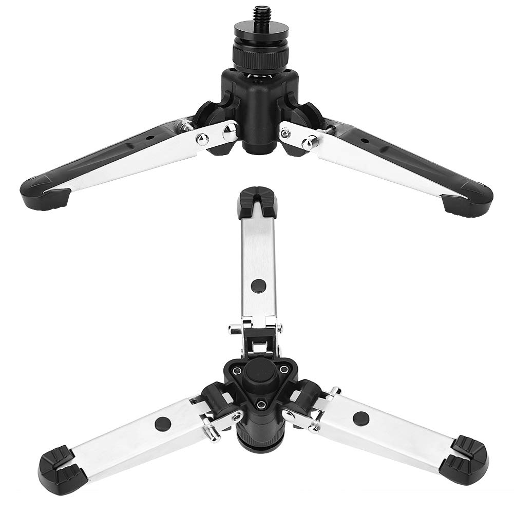 Portable Mini Tripod Stand with 3KG Load Capacity - Universal 3/8 Inch Screw for DSLR Cameras, Smartphones & Action Cameras - Perfect for Travel, Vlogging & Outdoor Photography