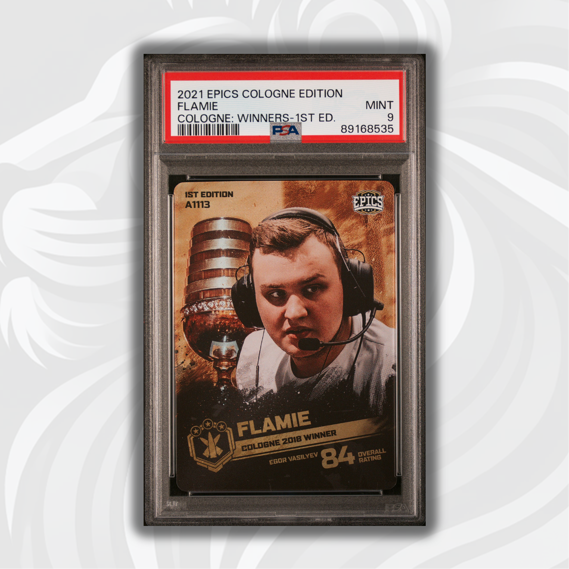 PSA 9 Graded Flamie #A1113 1st Edition Winners Card - 2021 Epics Cologne Edition - Perfect for Collectors & TCG Tournaments