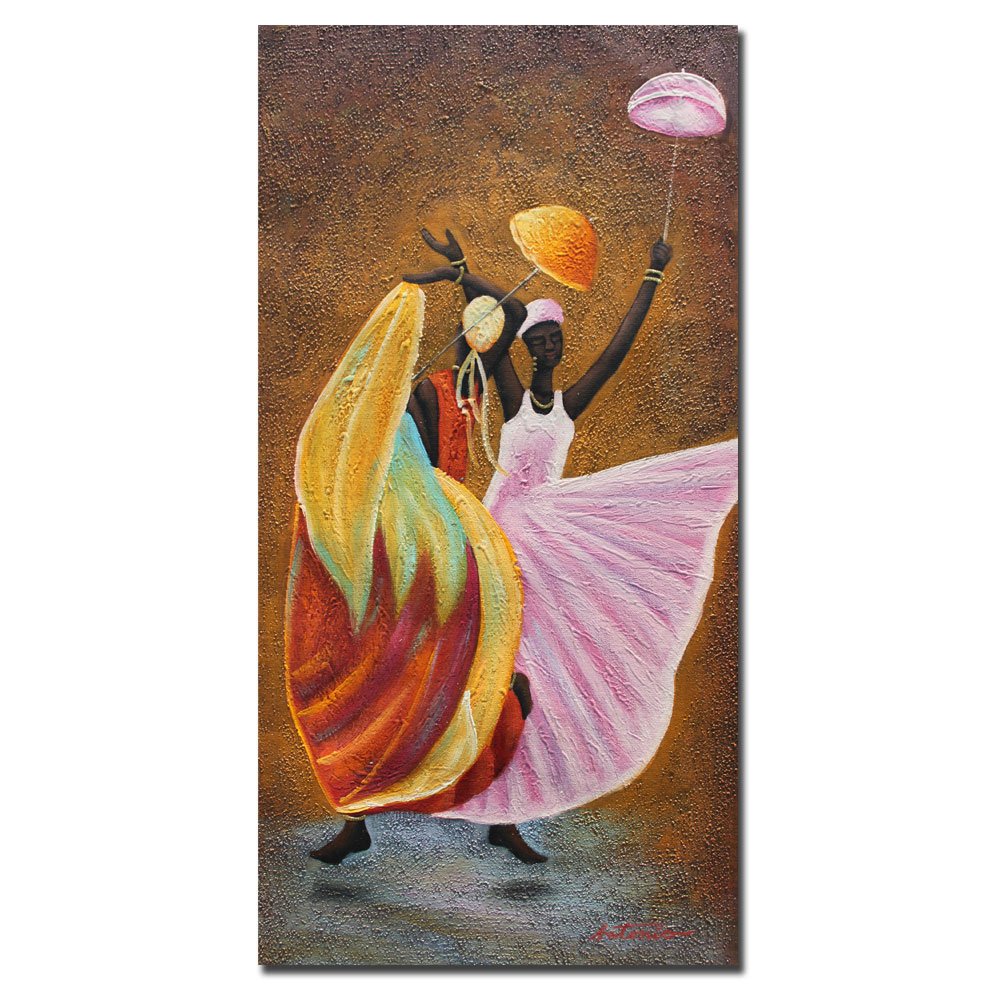 Trademark Art Dance of Praise Canvas Wall Art by Antonio - 16x32 Inch Religious Home Decor for Living Room, Bedroom & Office