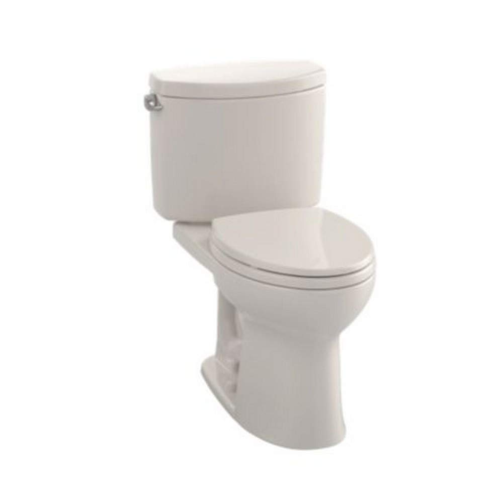 TOTO CST454CEFG#12 Drake Two-Piece Toilet with SoftClose Seat in Sedona Beige - Water Efficient Bathroom Hardware for Modern Homes & Commercial Spaces
